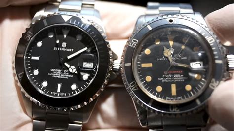 steinhart ocean 1 green vs rolex submariner|Comparison Rolex.